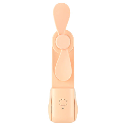 Mini USB Ventilator Opvouwbaar Zalmroze – Draagbare Handventilator – Oplaadbaar via USB-C – Bureauventilator – Powerbankfunctie