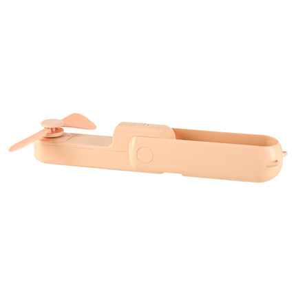 Mini USB Ventilator Opvouwbaar Zalmroze – Draagbare Handventilator – Oplaadbaar via USB-C – Bureauventilator – Powerbankfunctie