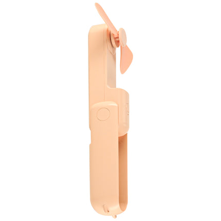Mini USB Ventilator Opvouwbaar Zalmroze – Draagbare Handventilator – Oplaadbaar via USB-C – Bureauventilator – Powerbankfunctie