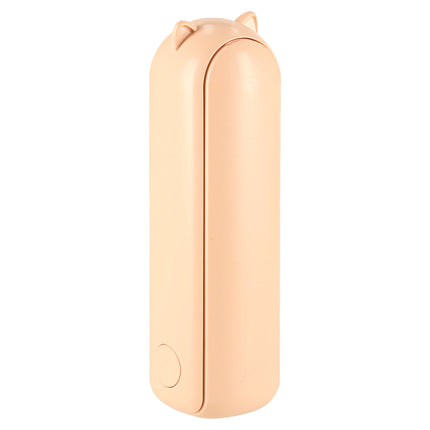 Mini USB Ventilator Opvouwbaar Zalmroze – Draagbare Handventilator – Oplaadbaar via USB-C – Bureauventilator – Powerbankfunctie