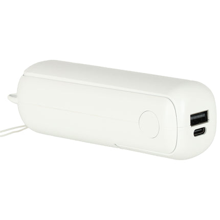 Mini USB Ventilator Opvouwbaar Wit – Draagbare Handventilator – Oplaadbaar via USB-C – Bureauventilator – Powerbankfunctie