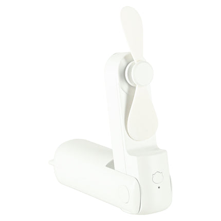 Mini USB Ventilator Opvouwbaar Wit – Draagbare Handventilator – Oplaadbaar via USB-C – Bureauventilator – Powerbankfunctie