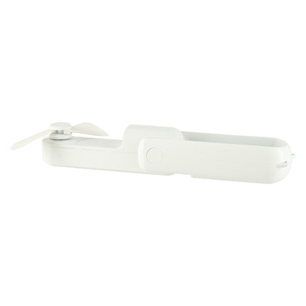 Mini USB Ventilator Opvouwbaar Wit – Draagbare Handventilator – Oplaadbaar via USB-C – Bureauventilator – Powerbankfunctie