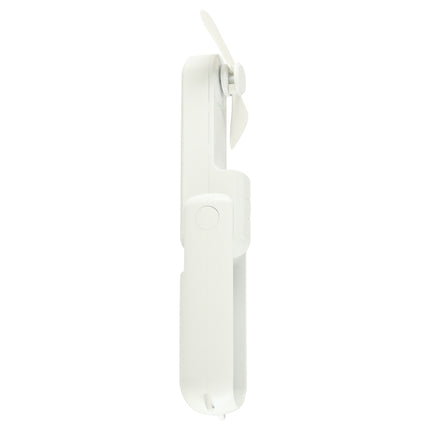 Mini USB Ventilator Opvouwbaar Wit – Draagbare Handventilator – Oplaadbaar via USB-C – Bureauventilator – Powerbankfunctie