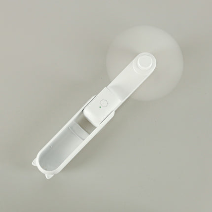 Mini USB Ventilator Opvouwbaar Wit – Draagbare Handventilator – Oplaadbaar via USB-C – Bureauventilator – Powerbankfunctie