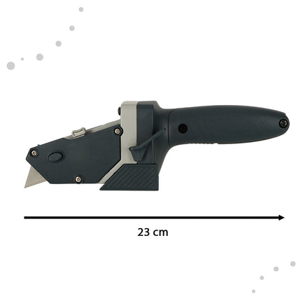 Gypsum Gipsplaatsnijder - Snijgereedschap - Gipsplaat snijder - Inclusief 5 m Meetlint, 5 reserve mesjes en Tekenpotlood - 23 x 7 cm