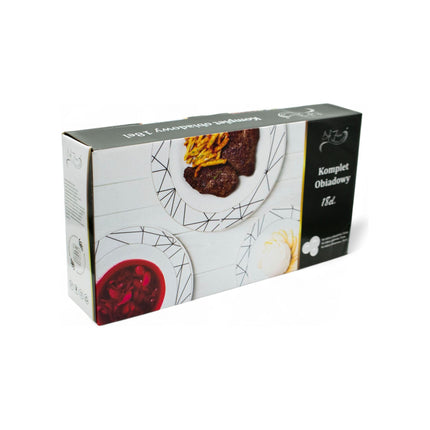 Bella Fiore Premium 18 Delige Bordenset van Porselein - Serviesset met Uniek Design AR-77