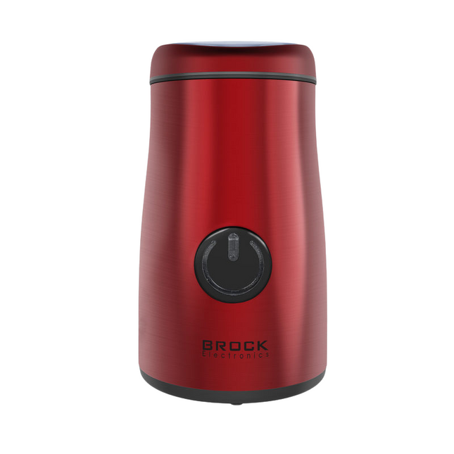 Brock Elektrische Koffiemolen Rood - Koffiebonen Maler - Voor Kruiden, Noten & Specerijen - Snel & Stil - BPA-vrij - RVS Mes
