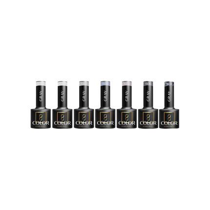 Ocho Nails grijze hybride nagellak 601 Gellak 5 g - Koel neutraal grijs - Professionele gel polish met intense glans tot 3 weken