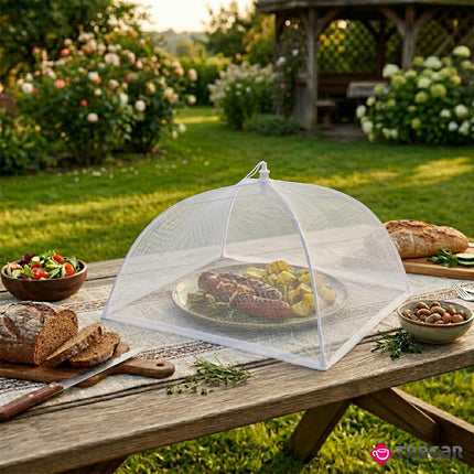Vliegenkap 41 cm – Opvouwbare Voedselkap – Foodcover – Voedselbeschermer tegen Insecten – Wit