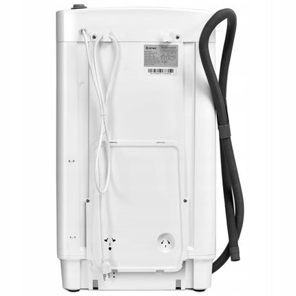 Costway Volautomatische Mini Wasmachine met Pomp en Display 3,5 kg - Mini Camping Wasmachine  -  Wit 43x43x75 cm