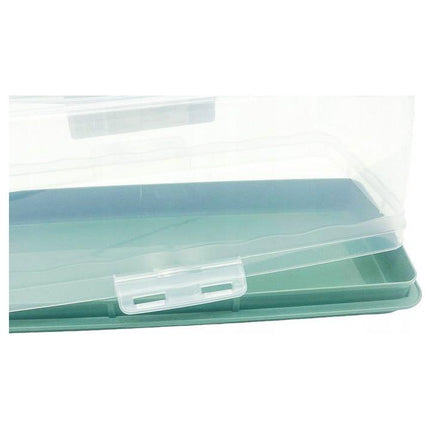 Dunya Lock & Fresh Langwerpige Taartdoos – Taart- en Cake Bewaardoos 36,5 cm – Met Handvat & Vergrendeling – BPA-vrij – Vershouddoos & Taartplateau in Één