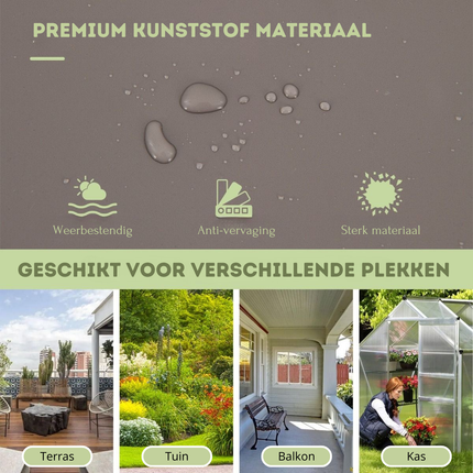Trendmix Plantenbak met Traliewerk in Drie Hoogtes Zelfbewaterend 76 x 45 x 150 cm - Verhoogd Bed met Traliewerk en Afvoergat voor Klimplanten - Antraciet/bruin