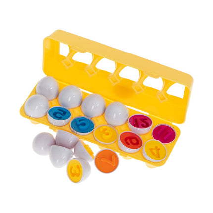 2de kansje Eieren Sorteren Montessori Speelgoed - Vormen en Kleuren - Sorteer Speelgoed - Puzzel 12 Stuks