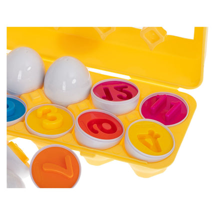 2de kansje Eieren Sorteren Montessori Speelgoed - Vormen en Kleuren - Sorteer Speelgoed - Puzzel 12 Stuks
