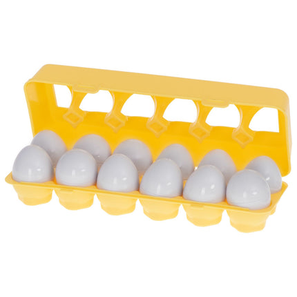 Eieren Sorteren Montessori Speelgoed - Vormen en Kleuren - Sorteer Speelgoed - Puzzel 12 Stuks