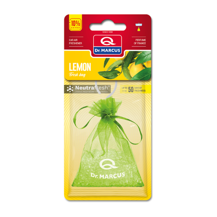 Dr. Marcus Lemon Fresh bag luchtverfrisser met neutrafresh technologie - Geurhanger - Tot 50 dagen geurverspreiding - 20 Gram