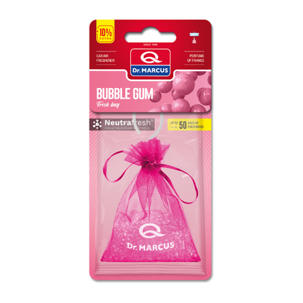 Dr. Marcus Bubble Gum Fresh bag luchtverfrisser met neutrafresh technologie - Geurhanger - Tot 50 dagen geurverspreiding - 20 Gram