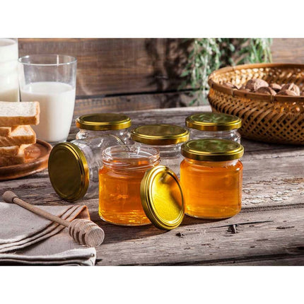 Altom Design Set van 6 Conserveringspotten 200 ml - Weckpot - Jampotten - Inmaakpotten - Voedsel bewaren, conserveren, inmaken