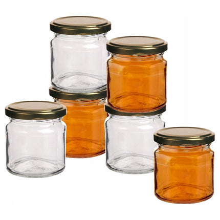 Altom Design Set van 6 Conserveringspotten 200 ml - Weckpot - Jampotten - Inmaakpotten - Voedsel bewaren, conserveren, inmaken