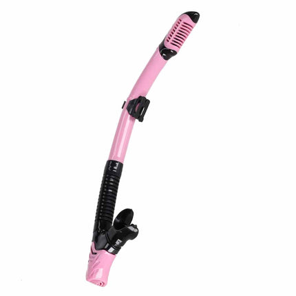 Snorkelset Volwassenen – Duikbril met Snorkel – Droog Snorkelsysteem – Gehard Glas – 180° Panoramisch Zicht – Roze