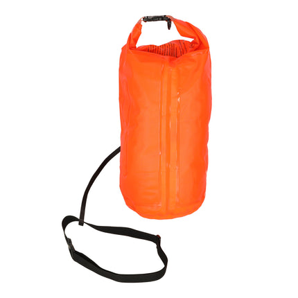 Zwemboei 20 Liter – Opblaasbare Reddingsboei – Waterdichte Zwemzak – Open Water Zwemmen – Met Fluitje – Oranje