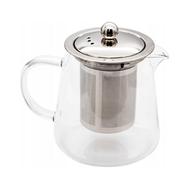 Meyerhoff Glazen Theepot met Infuser 600ML - Theekan met RVS Filter - Voor Losse Thee en Kruiden