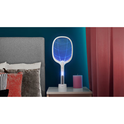 Teesa 2 in 1 oplaadbare elektrische vliegenmepper en insectenlamp – vliegenvanger – muggenlamp TSA0162