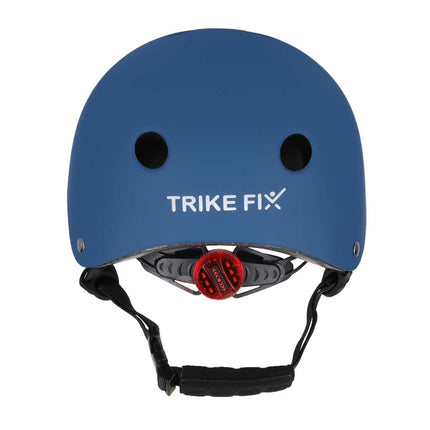 Kinderhelm maat S 48-54 cm – Fietshelm, Step Helm & Skatehelm voor Kinderen – LED Achterlicht – Donkerblauw