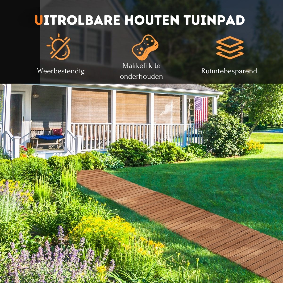 Oprolbaar Plastic Tuinpad - 3 Meter – Dubbel Looppad - Terracotta € 49,99 Oprolbaar Plastic Tuinpad - 3 Meter – Dubbel Looppad - Terracotta € 49,99