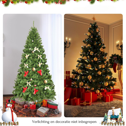 Trendmix Kunstkerstboom Met Standaard 230 cm - Scharnierende Sparren - PVC - Groen