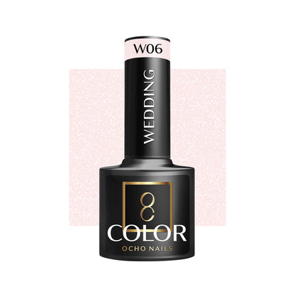 Ocho Nails W06 Professionele Hybride Bruidsnagellak - Roze UV Gellak - Wedding Nagellak 5 g