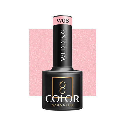 Ocho Nails W08 Professionele Hybride Bruidsnagellak - Roze UV Gellak - Wedding Nagellak 5 g