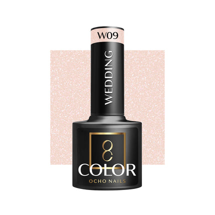 Ocho Nails W09 Professionele Hybride Bruidsnagellak - Roze UV Gellak - Wedding Nagellak 5 g