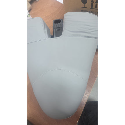 2de kansje Giovanni Ergonomische Podologie Cosmetische Zadelkruk Met Rugleuning - Kappers kruk Pedicure Schoonheidsspecialist Grijs