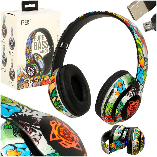 Draadloze Bluetooth Gaming Koptelefoon RGB – Over-Ear Headset – Opvouwbaar – Bluetooth 5.1 – MicroSD – AUX – LED Verlichting – 200 mAh