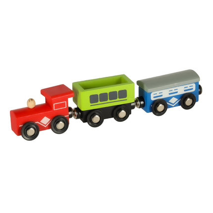Houten Treinbaan 69-delig – Houten Treinset met Stad, Trein & Auto’s – Vanaf 3 Jaar