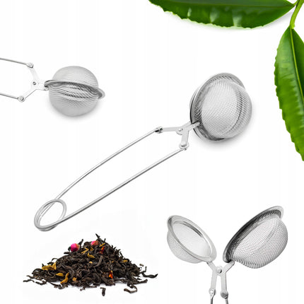Meyerhoff Theezeef RVS Thee Ei - Thee Infuser - Theefilter voor Losse Thee of Kruiden- Zilver 16 x 5 cm