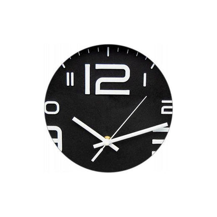 Meyerhoff Analoge Wandklok – Zwart 30 cm – Stille Kwarts Klok – Modern Design – Goed Leesbaar – Ideaal als Cadeau