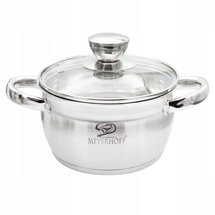 Kookpan 3,4 Liter RVS met Deksel – 20 cm Inductie Pan – Maatverdeling – Alle Warmtebronnen