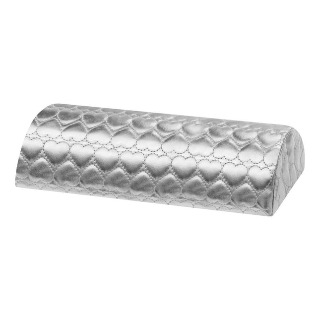 Activeshop Manicure Kussen - Armsteun Nagelstyliste Handkussen - Manicure Tafel Kussen - Hartjesmotief Zilver