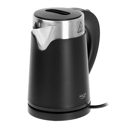 Adler AD 1372 Kleine Waterkoker 0,6 Liter 800W – Mini Waterkoker – Dubbelwandig – Zwart