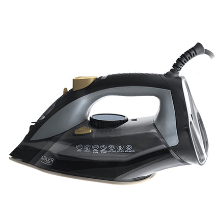 Adler AD 5038 Stoomstrijkijzer 3000W – Keramische Strijkzool – Verticale Stoomfunctie – 350 ml
