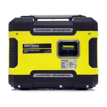 Kraft & Dele KD133 Professionele Inverter Generator Benzine 4-Takt met Stroomstabilisatie 1700 - 1900 Watt - DC 12V en 2x 230V - Stroomgenerator