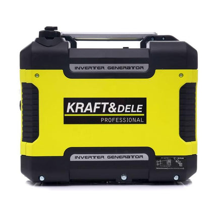 Kraft & Dele KD133 Professionele Inverter Generator Benzine 4-Takt met Stroomstabilisatie 1700 - 1900 Watt - DC 12V en 2x 230V - Stroomgenerator
