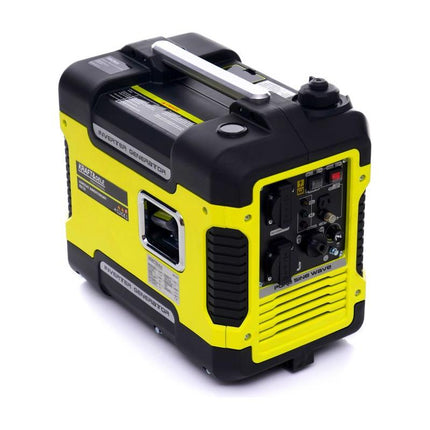 Kraft & Dele KD133 Professionele Inverter Generator Benzine 4-Takt met Stroomstabilisatie 1700 - 1900 Watt - DC 12V en 2x 230V - Stroomgenerator