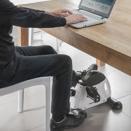 Innovagoods Fipex Pedaaltrainer - Stoelfiets - Bureaufiets - Been- en Armtrainer - Verstelbare Weerstand - Zwart