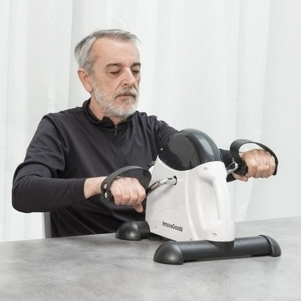 Innovagoods Fipex Pedaaltrainer - Stoelfiets - Bureaufiets - Been- en Armtrainer - Verstelbare Weerstand - Zwart