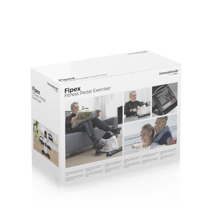 Innovagoods Fipex Pedaaltrainer - Stoelfiets - Bureaufiets - Been- en Armtrainer - Verstelbare Weerstand - Zwart