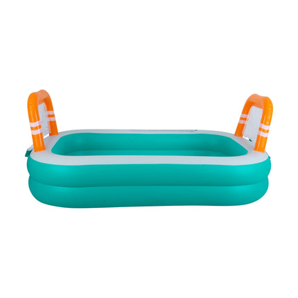 Sunclub Opblaasbaar Volleybal Zwembad 258 x 170 x 108 cm – Inclusief Volleybal & Net – Familie Zwembad 815 Liter – Speelzwembad voor Tuin
